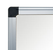 Maya Melamine Dry Erase Board with Tray by MasterVision – 24"W x 18"H, Melamine, Silver, Model MA0212170MV