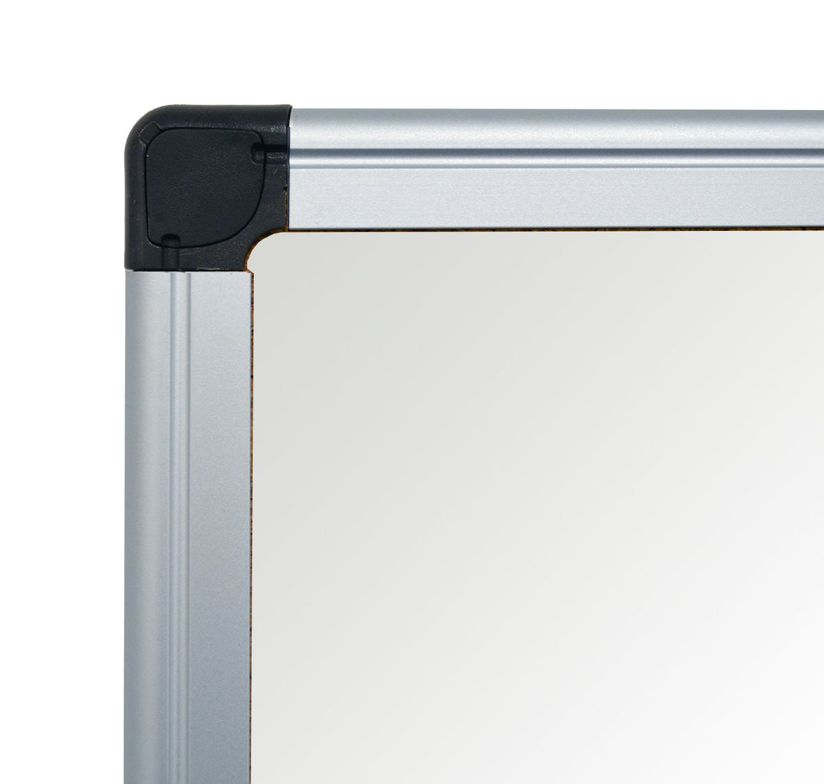 Maya Melamine Dry Erase Board with Tray by MasterVision – 24"W x 18"H, Melamine, Silver, Model MA0212170MV