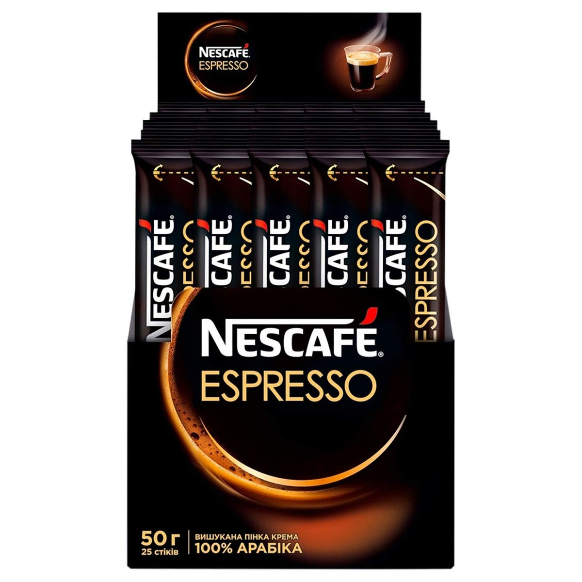 Nescafé Instant Coffee Sticks 25 sticks 1.76oz (Espresso) by Nescafe – 1.76 Ounce (Pack of 25), Pack of 25