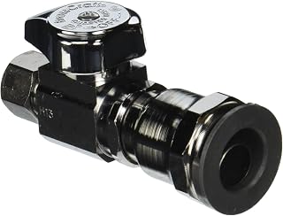BrassCraft G2PC14X C1 1/2-Inch nom push Connect by 3/8-Inch OD Comp Straight Stop Lead-Free, Chrome