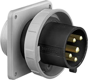 Hubbell HBL560B5W Inlet, 4 Pole and 5 Wire, 60 amp, 347/600V, Watertight