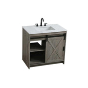 Austin Bathroom Vanity Rustic Grey by Lighting Design – Engineered Wood, Rustic Grey, Model VF90536RG