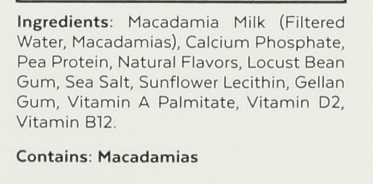 Macadamia Milk Unsweetened Vanilla, 32 Fl Oz by Milkadamia – 32 Fl Oz (Pack of 1), Model 0858045004510