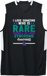 I Love Someone Who is Rare Cornelia De Lange Syndrome Adult & Youth Basketball Jersey