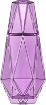 American Atelier Geometric Bedside Carafe - Purple, Set of 2