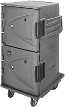 Cambro CMBH1826TBC191 Camtherm Tall Hot 10" Rear Wheels Celsius Granite Gray Case of 1