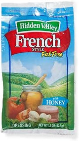 Hidden Valley Fat Free French Dressing Packets -- 84 Case 1.5 Ounce