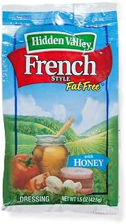 Hidden Valley Fat Free French Dressing Packets -- 84 Case 1.5 Ounce