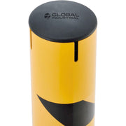 Steel Bollard w/Chain Slots & Removable Cap by Global Industrial – Steel, Yellow, Model 670534M