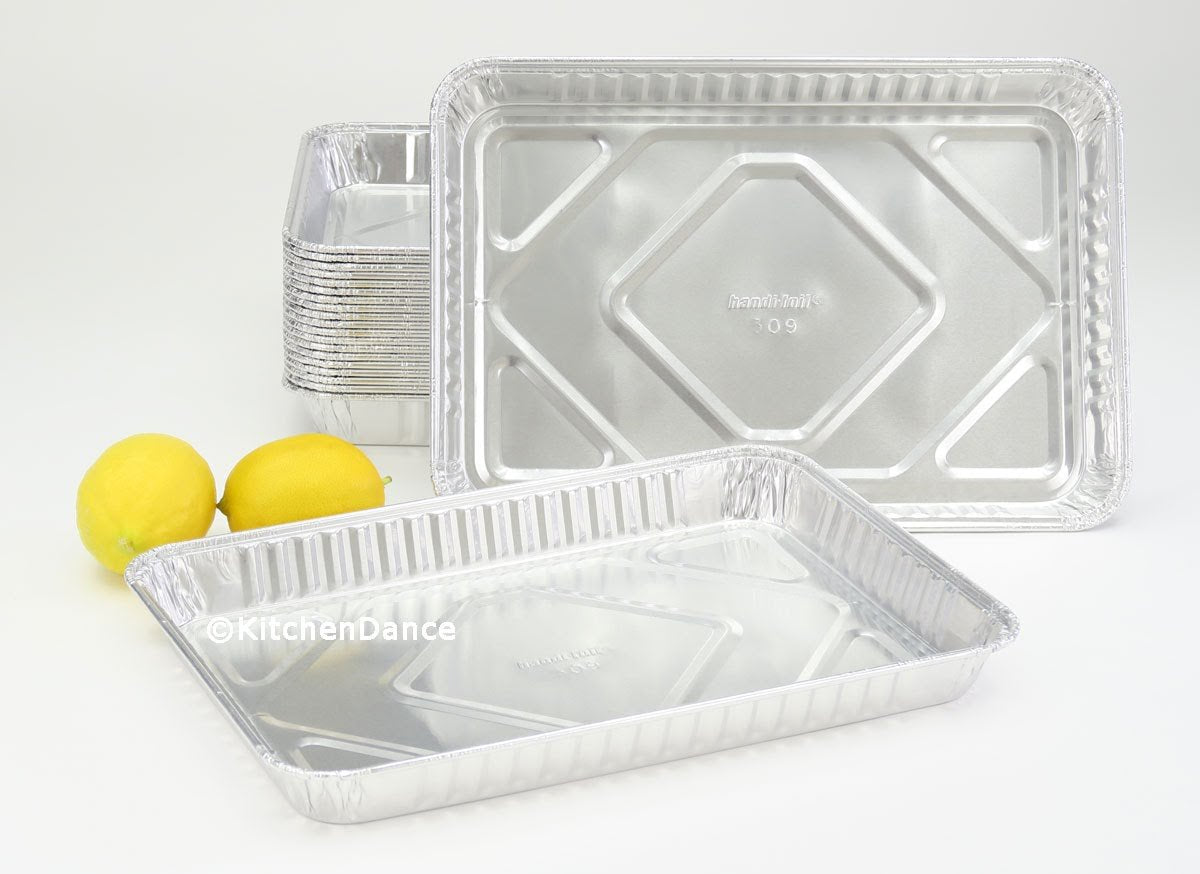 Aluminum 1/4 Size Sheet Cake Pan by Handi-Foil – 1/4 Size, 55.0 ounces, Aluminum, Silver, Pack of 100