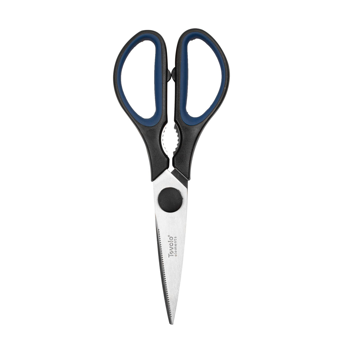 Elements All Purpose Kitchen Shears with Cover Sheath Heavy Duty Meat Poultry Sharp Kitchen Utility Scissors Dishwasher Safe Soft Comfort Grip Silicone Handle Magnetic Sheath by
