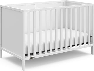 Graco Theo 3-in-1 Convertible Baby Crib, White