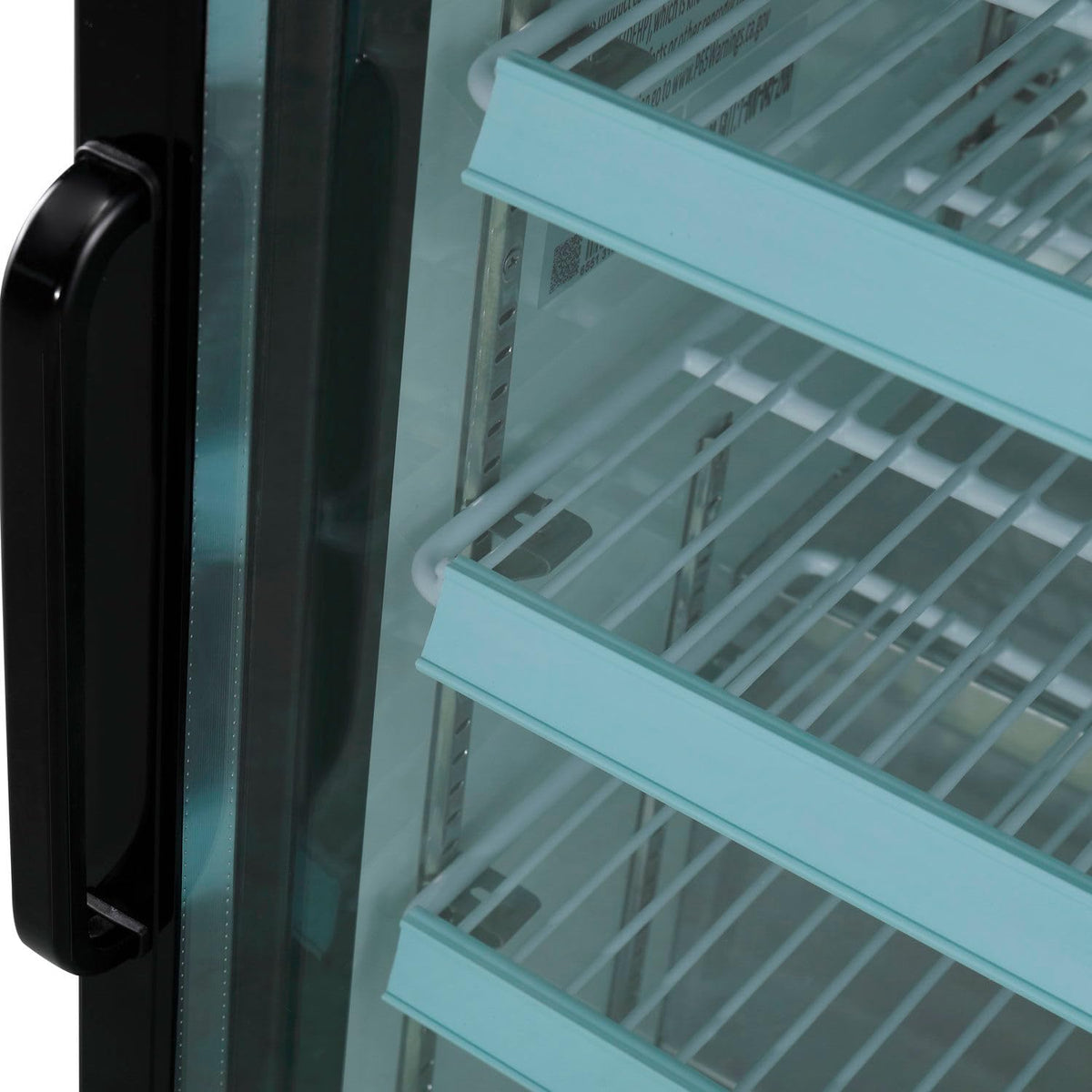 Global Industrial Countertop Merchandising Refrigerator by Nexel – 6.3 cubic_feet, Steel, Black, Model G188BMF-HC