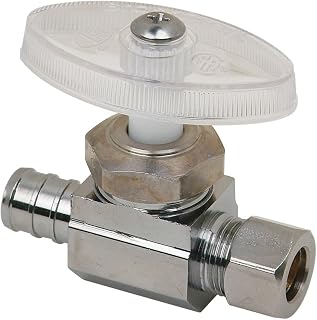 BrassCraft BRPX14X C 1/2-Inch Nom Barb by 3/8-Inch OD Comp Straight Stop Lead-Free, Chrome