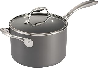 Tramontina OnyxPro Hard Anodized Non Stick 4-Quart Large Sauce Pan with Lid