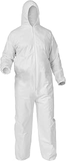 KLEENGUARD A35 Disposable Coveralls (38941), Liquid and Particle Protection, Hooded