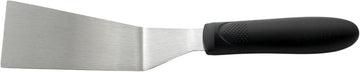 Winco 4 1/4" x 2 3/16" Black Offset Plastic Grill Spatula, Handle