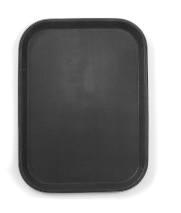 Serving tray rectangular by Hendi – 14" x 10" x 0.7", Polypropylene, Black, Model 878118