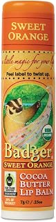 Badger Sweet Orange Cocoa Butter Lip Balm - .25oz Stick
