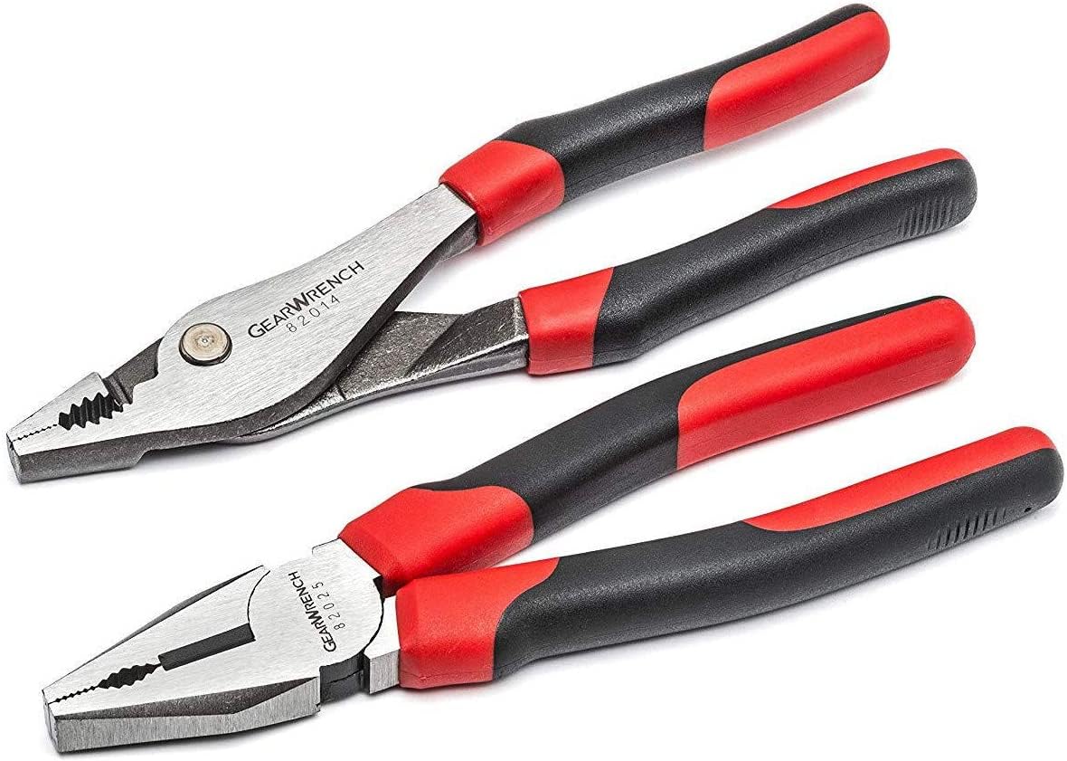 7 Pc. Mixed Plier Set by GearWrench – Alloy Steel, Black & Red, Model 82108