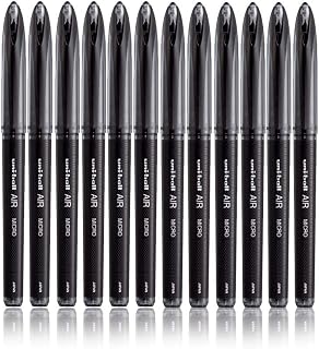 Uni-Ball AIR Micro - 0.5mm Fine Rollerball - Pack of 12 - Black