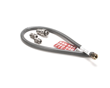 Hi-Psi Water Connector by Dormont – 1/2 inch, Stainless Steel, Black, Model W50BP2Q48