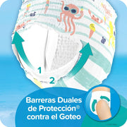 splashers Swim Diapers Small 12 ct by Pampers – Size 2-3, Cotton, Blue, Pack of 12, Model 43305-13474