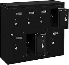Global Industrial 2-Tier 8 Door Tablet Cell Phone Locker Keyed Lock & Hasp