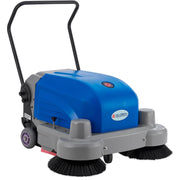 Auto Walk-Behind Sweeper by Global Industrial – Metal/Plastic, Blue/Gray