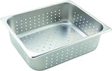 Winco Half Size Stainless Steel Food Pan / Steam Table Pan (Set of 24) | Dishwasher safe, Perforated, Heavy-duty, Reinforced corners, NSF listed, Great for Steam Tables, Buffets and Food Preparation