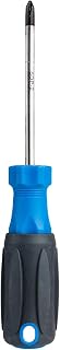 Jonard Tools SDR-24 Screwdriver, #2 x 4" Robertson Tip with Comfort Grip, 8 1/2" Length (color may vary)