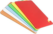 San Jamar CB1520KC 6 Piece Cut-N-Carry Co-Polymer Board System Set with Color Coding Chart, 20" Length x 15" Width x 1/2" Thick