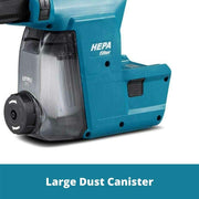 DX06 Dust Extractor Attachment with HEPA Filter Cleaning Mechanism by Makita – Multicolor, Model 199566-6
