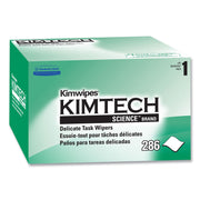 KIMWIPES, Delicate Task Wipers, 1-Ply, 4 2/5 x 8 2/5, 286/Box by KIMTECH – Pack of 280, Model 34155
