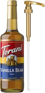 Torani Coffee Syrup, Vanilla Bean Flavor, Pump Included, 25.4 Fl Oz