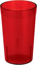 Winco Pebbled Tumblers, 5-Ounce, Red