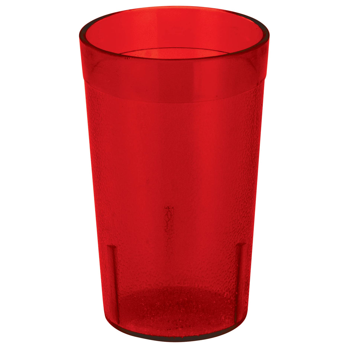 Pebbled Tumblers by Winco – 5 Ounces, 5.0 fluid_ounces, Plastic, Red, Model PTP-05R