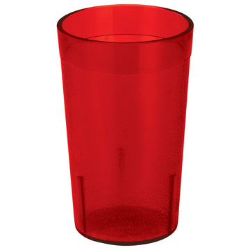 Pebbled Tumblers by Winco – 5 Ounces, 5.0 fluid_ounces, Plastic, Red, Model PTP-05R