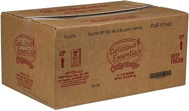 Otis Spunkmeyer Whole Grain Wild Blueberry Muffins, Individually Wrapped, Thaw & Serve, 2 oz, 72 Count Bulk Case