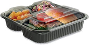 Anchor Packaging 2-Piece/3-Compartment Microwave Container Cl/BK (4118523)