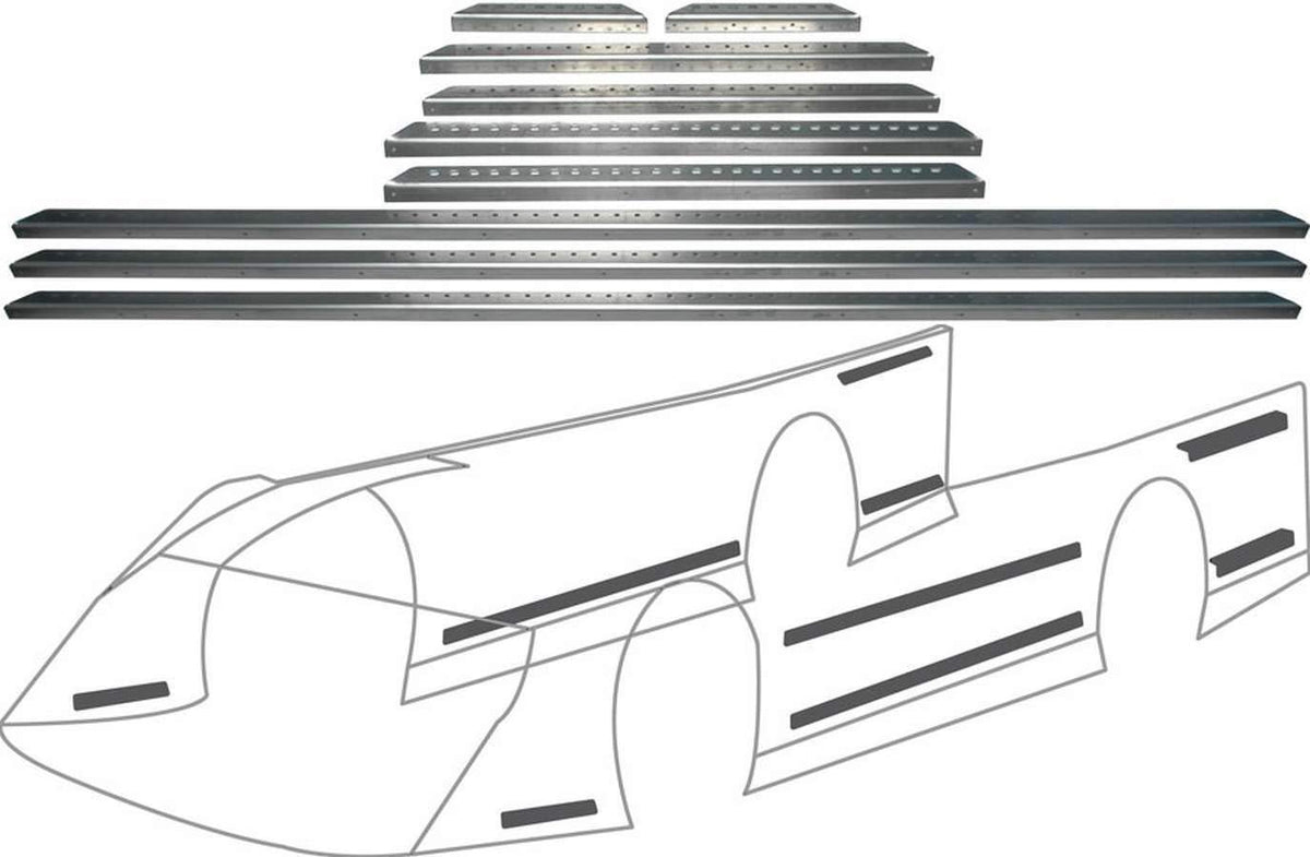 LM Alum Body Brace Kit by Allstar Performance – Model ALL23107