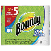 Bounty White / 1 / 2 Count (Pack of 1) Paper Towels