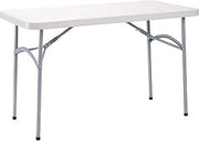 Global Industrial Plastic Folding Table, 48" x 24", White