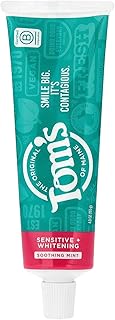 Tom's of Maine Sensitive + Whitening Fluoride-Free Toothpaste, 4.0oz