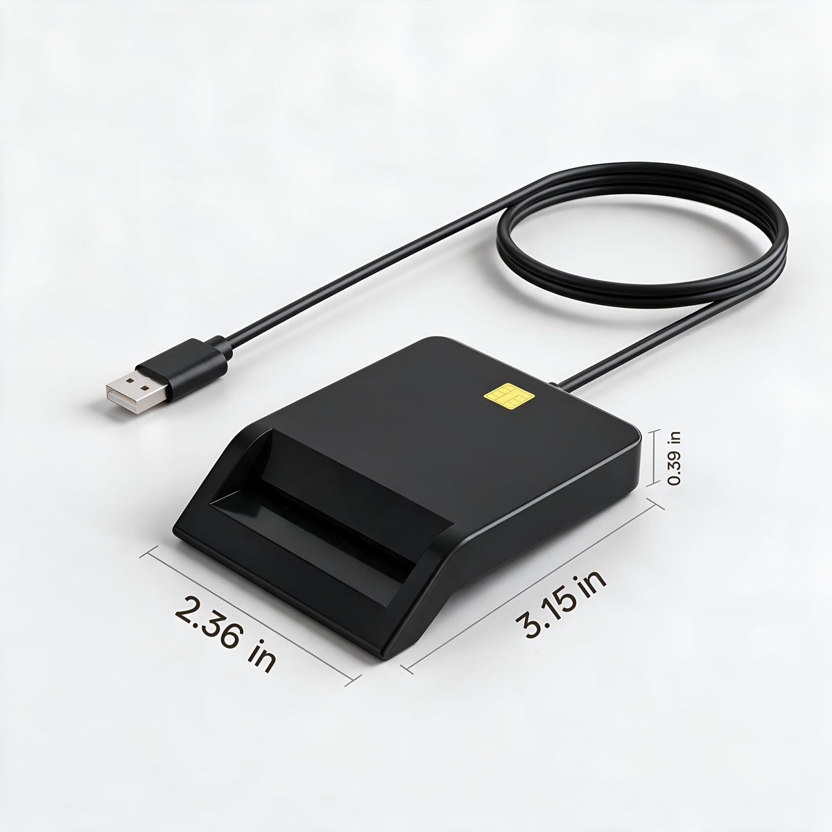 CAC Reader CAC Card Reader DOD USB Access | Compatible with (32/64bit) XP/Vista/ 7/8/10 OS X by Dcolp – 3.15x2.36x0.39 in, black, Model 06S6083213
