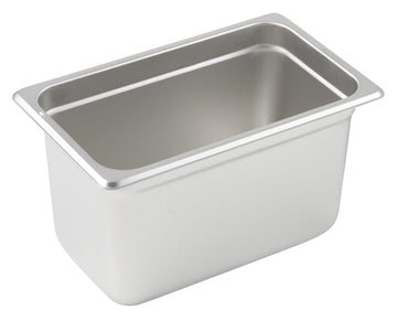 Anti-Jamming Steam Pan by Winco – 6" Deep, Stainless Steel, Model SPJM-406