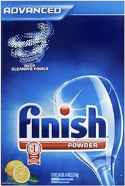 Finish Powder Dishwasher Detergent, Lemon Fresh Scent, 75 oz