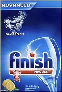 Finish Powder Dishwasher Detergent, Lemon Fresh Scent, 75 oz