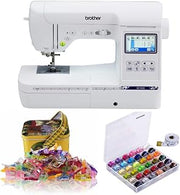 Brother SE1900 Sewing and Embroidery Machine with Threads and Sewing Clips Set Bundle (3 Items)