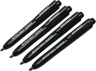 AbilityOne 7520015550297 - Retractable Permanent Marker - Chisel Tip - 4 units
